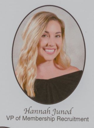 Epsilon Beta Chapter Composite, Hannah Junod, 2018-2019