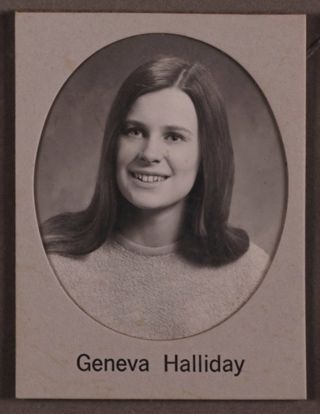Theta Chapter Composite Detail, Geneva Halliday, 1970-1971