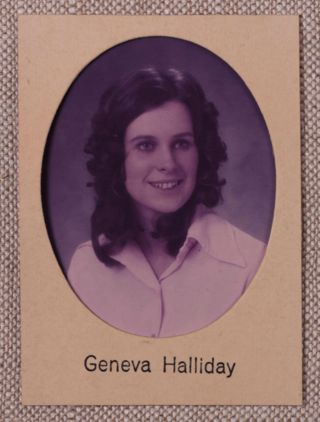 Theta Chapter Composite Detail, Geneva Halliday, 1971-1972