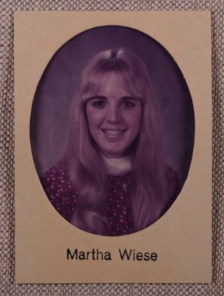 Theta Chapter Composite Detail, Martha Wiese, 1971-1972