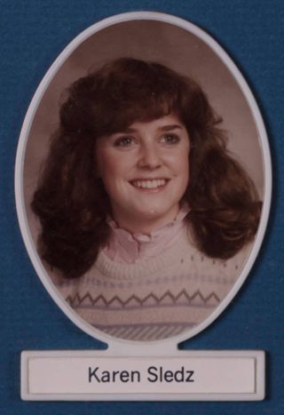 Theta Chapter Composite Detail, Karen Sledz, 1983-1984