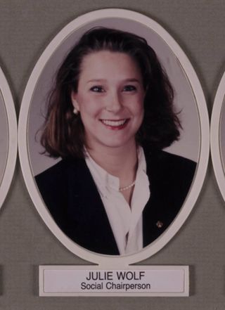 Theta Chapter Composite Detail, Julie Wolf, 1991-1992