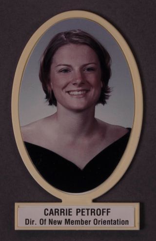 Theta Chapter Composite Detail, Carrie Petroff, 2000-2001