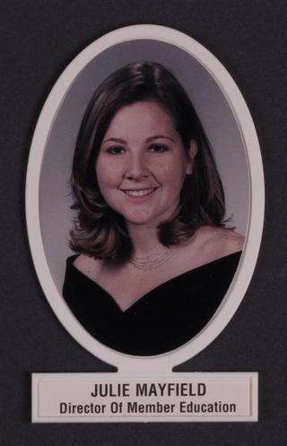 Theta Chapter Composite Detail, Julie Mayfield, 1999-2000