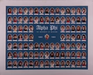 Theta Chapter Composite Photograph, 1983-1984