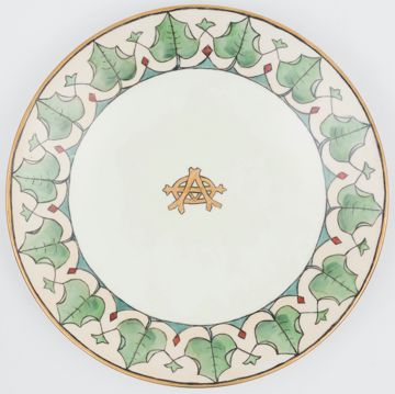 Alpha Phi Ivy Leaf Plate 1