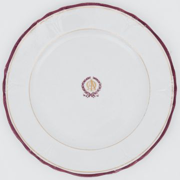 Alpha Phi Red Rimmed Plate 2