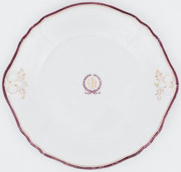 Alpha Phi Red Rimmed Plate 1