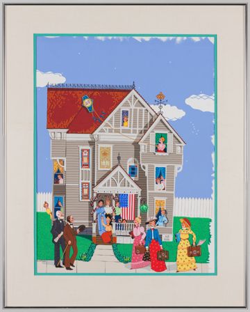 Alpha Chapter University Place House Framed Painting