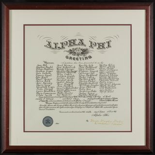 Beta Omega Chapter Charter, June 6, 1948
