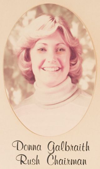 Beta Omega Chapter Composite Detail, Donna Galbraith, 1975-1976