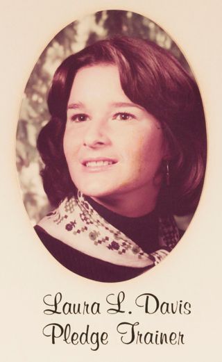 Beta Omega Chapter Composite Detail, Laura L. Davis, 1976-1977