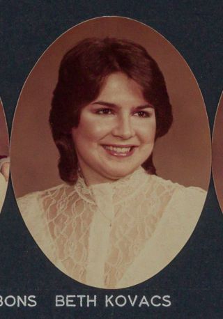 Beta Omega Chapter Composite Detail, Beth Kovacs, 1982-1983