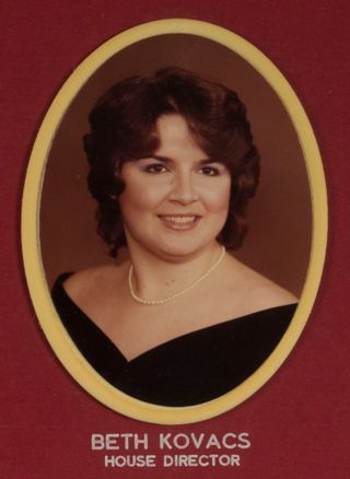 Beta Omega Chapter Composite Detail, Beth Kovacs, 1983-1984