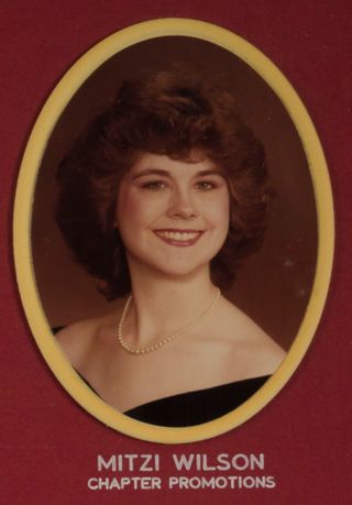 Beta Omega Chapter Composite Detail, Mitzi Wilson, 1983-1984