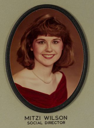 Beta Omega Chapter Composite Detail, Mitzi Wilson, 1984-1985