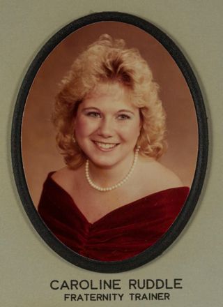 Beta Omega Chapter Composite Detail, Caroline Ruddle, 1984-1985