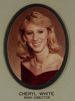 Beta Omega Chapter Composite Detail, Cheryl White, 1984-1985