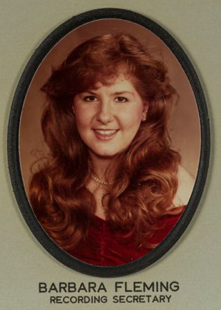 Beta Omega Chapter Composite Detail, Barbara Fleming, 1984-1985