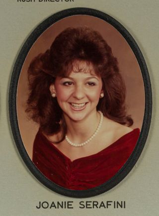 Beta Omega Chapter Composite Detail, Joanie Serafini, 1984-1985