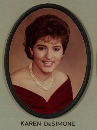 Beta Omega Chapter Composite Detail, Karen DeSimone, 1984-1985