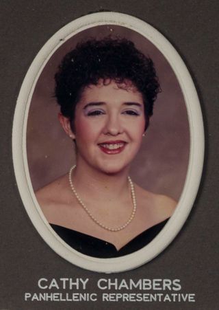 Beta Omega Chapter Composite Detail, Cathy Chambers, 1985-1986