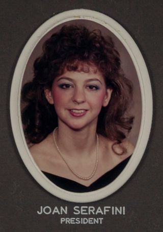 Beta Omega Chapter Composite Detail, Joan Serafini, 1985-1986