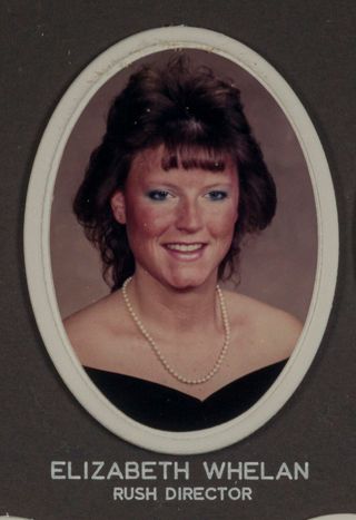 Beta Omega Chapter Composite Detail, Elizabeth Whelan, 1985-1986