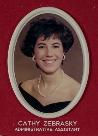Beta Omega Chapter Composite Detail, Cathy Zebrasky, 1986-1987