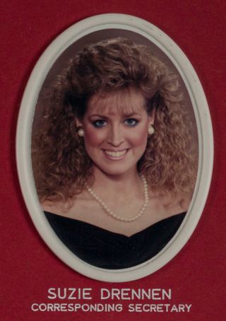 Beta Omega Chapter Composite Detail, Suzie Drennen, 1986-1987