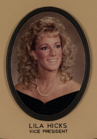 Beta Omega Chapter Composite Detail, Lila Hicks, 1987-1988