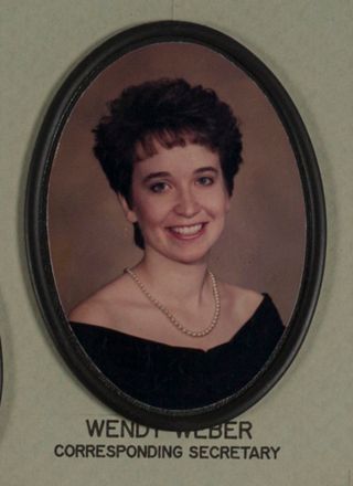 Beta Omega Chapter Composite Detail, Wendy Weber, 1988-1989