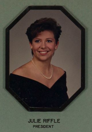 Beta Omega Chapter Composite Detail, Julie Riffle, 1989-1990