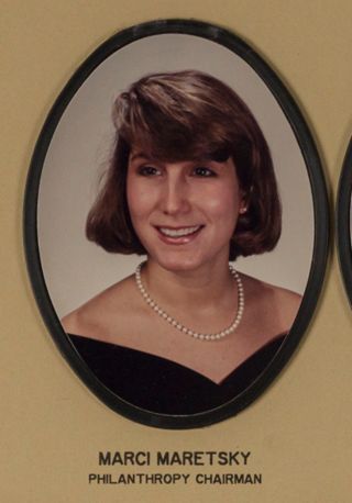 Beta Omega Chapter Composite Detail, Marci Maretsky, 1990-1991