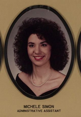Beta Omega Chapter Composite Detail, Michele Simon, 1990-1991