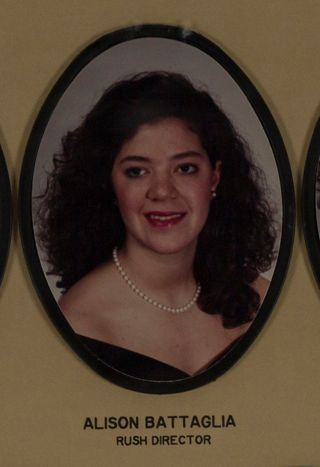 Beta Omega Chapter Composite Detail, Alison Battaglia, 1990-1991