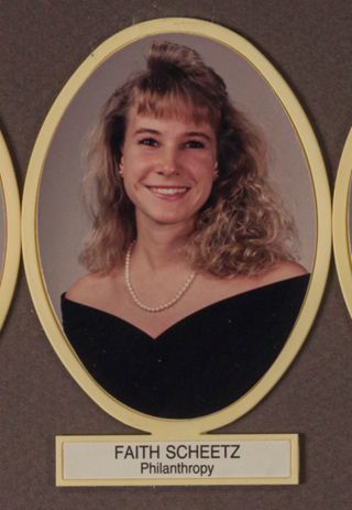 Beta Omega Chapter Composite Detail, Faith Scheetz, 1991-1992