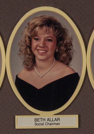 Beta Omega Chapter Composite Detail, Beth Allar, 1991-1992