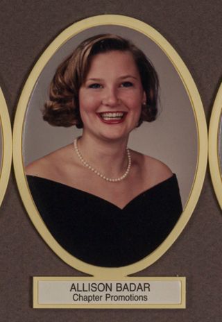 Beta Omega Chapter Composite Detail, Allison Badar, 1991-1992