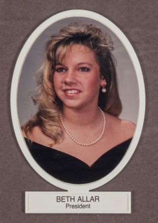 Beta Omega Chapter Composite Detail, Beth Allar, 1992-1993