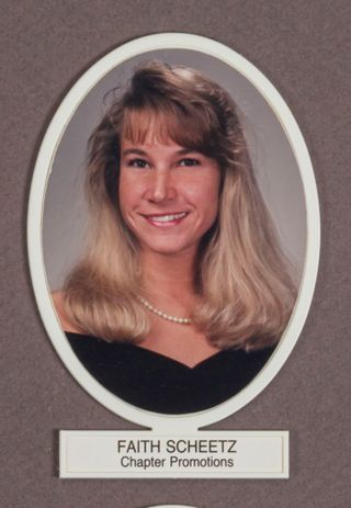 Beta Omega Chapter Composite Detail, Faith Scheetz, 1992-1993