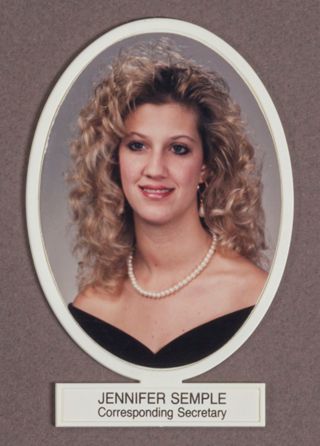 Beta Omega Chapter Composite Detail, Jennifer Semple, 1992-1993