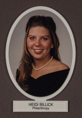 Beta Omega Chapter Composite Detail, Heidi Billick, 1995-1996