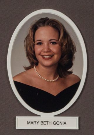 Beta Omega Chapter Composite Detail, Mary Beth Gonia, 1995-1996