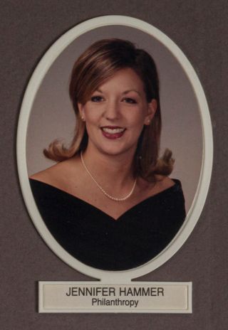 Beta Omega Chapter Composite Detail, Jennifer Hammer, 1996-1997