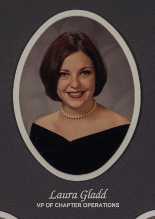 Beta Omega Chapter Composite Detail, Laura Gladd, 1997-1998