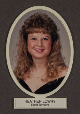 Beta Omega Chapter Composite Detail, Heather Lowry, 1993-1994