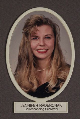 Beta Omega Chapter Composite Detail, Jennifer Raderchak, 1993-1994