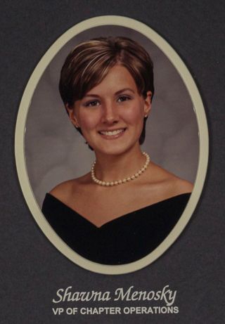 Beta Omega Chapter Composite Detail, Shawna Menosky, 1998-1999