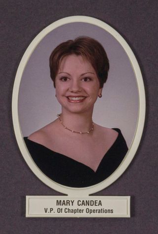 Beta Omega Chapter Composite Detail, Mary Candea, 1999-2000